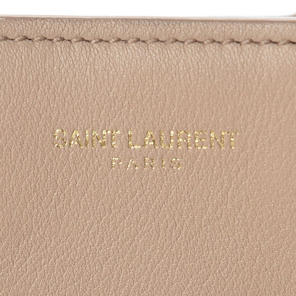 Saint Laurent Smooth Calfskin Small Monogram Cabas Beige 8 of 14