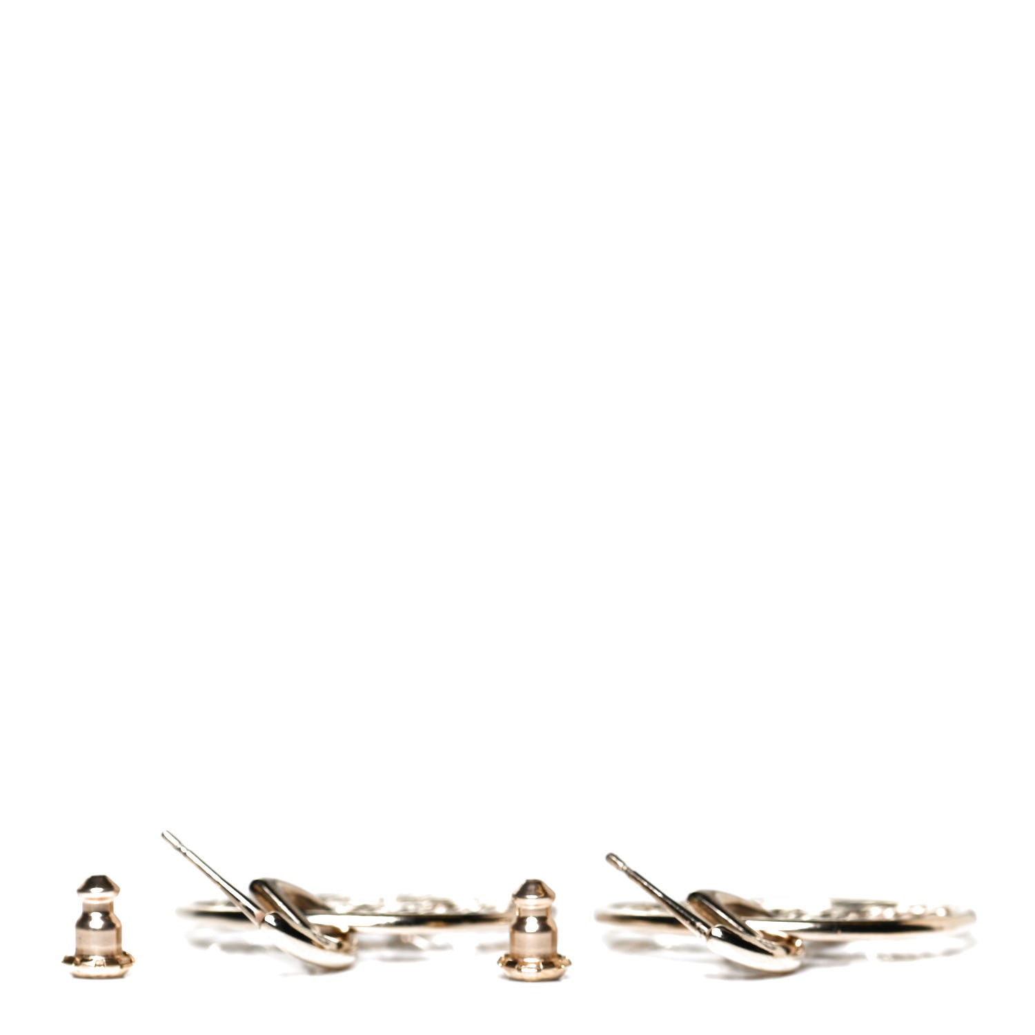 Chanel Baguette Crystal High Society CC Drop Earrings Gold 3 of 4