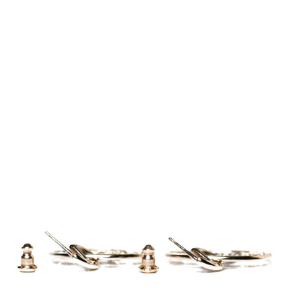 Chanel Baguette Crystal High Society CC Drop Earrings Gold 3 of 4