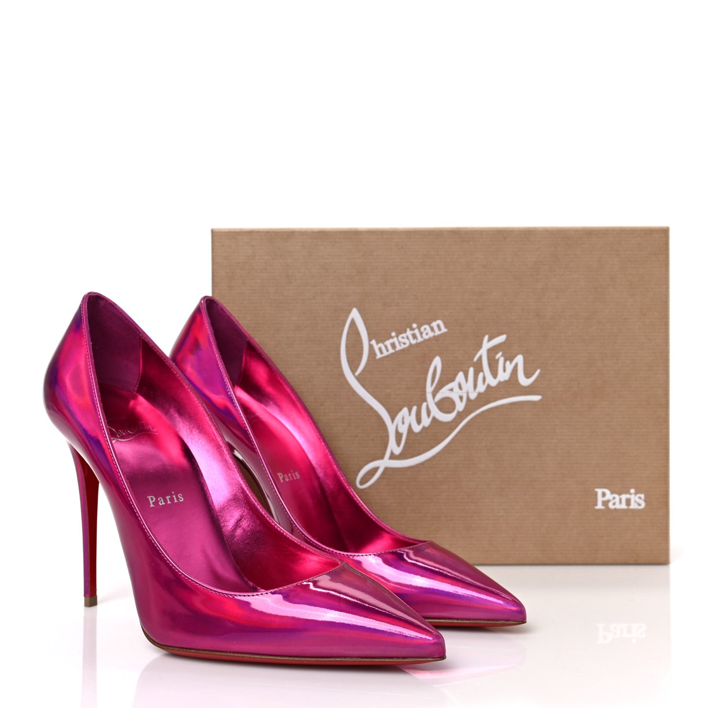 Metallic Patent Psychic So Kate 100 Pumps 39.5 Fuxia