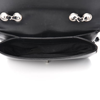 Chanel Calfskin Studded Chevron Quilted Flap Black 4 of 13