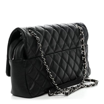 Chanel Caviar Quilted Jumbo Easy Flap Black 3 of 12