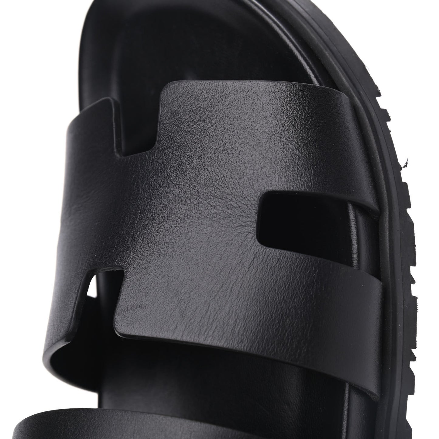 Calfskin Mens Takara Sandals 42 Black