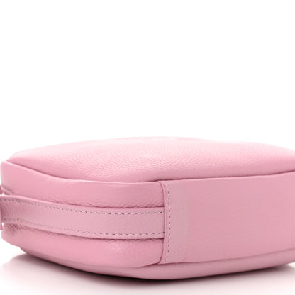Balenciaga Calfskin Logo S Everyday Camera Shoulder Bag Pink 9 of 10