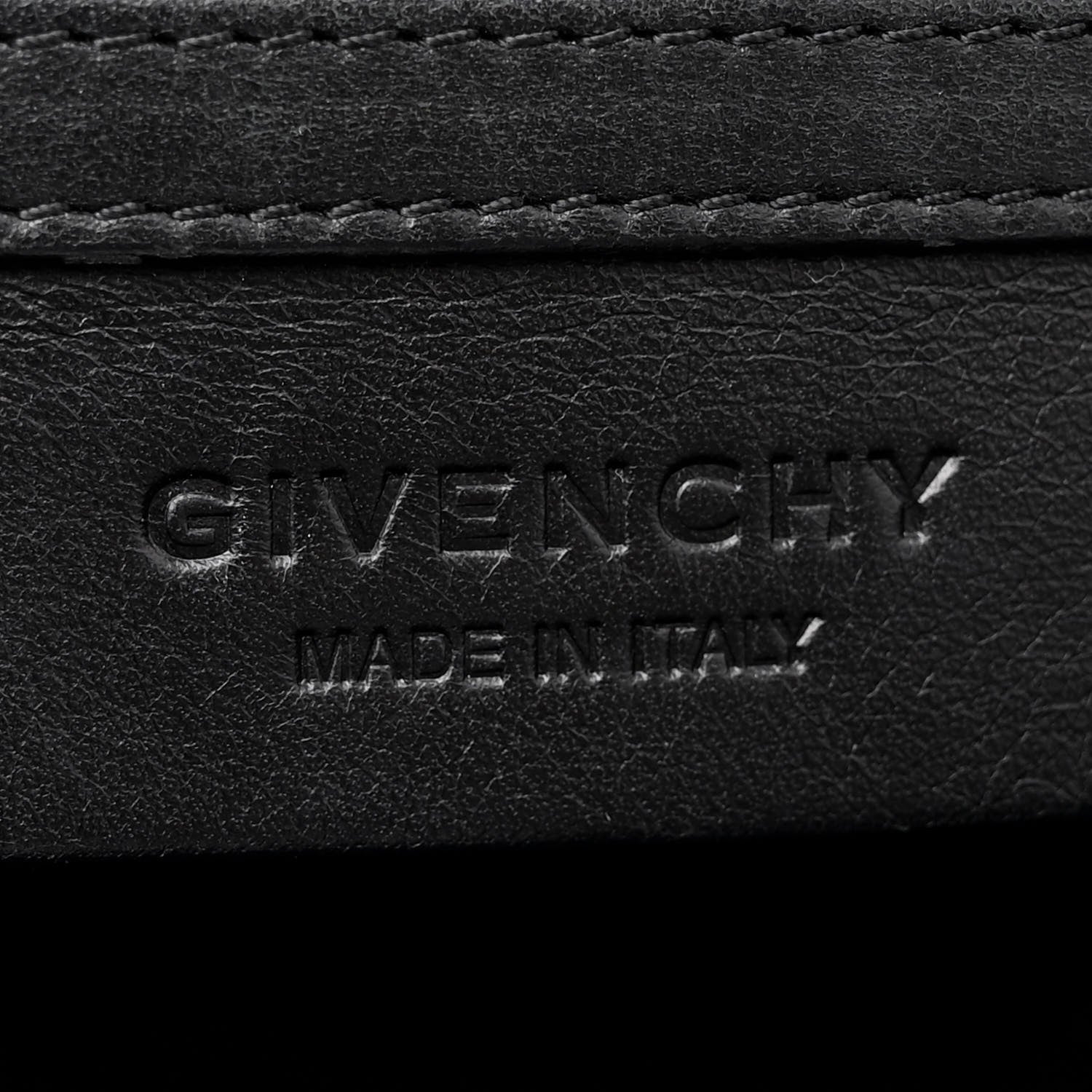 Givenchy Calfskin Crocodile Embossed Medium Nightingale Black 6 of 13