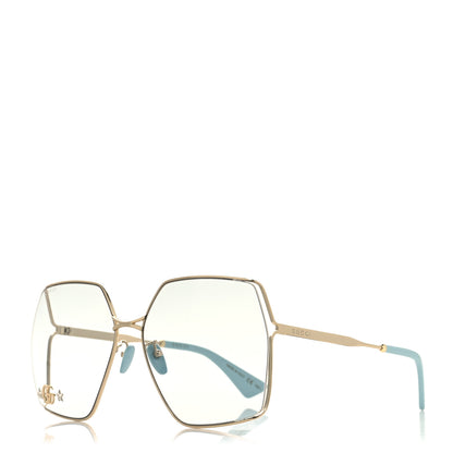 Gucci Metal Sunglasses GG0817S Gold 1 of 8