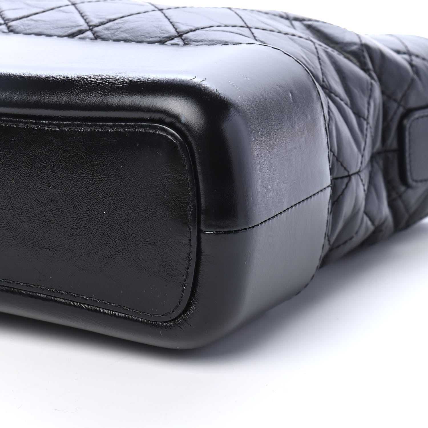 Chanel Aged Calfskin Quilted Medium Gabrielle Hobo Black 9 of 9