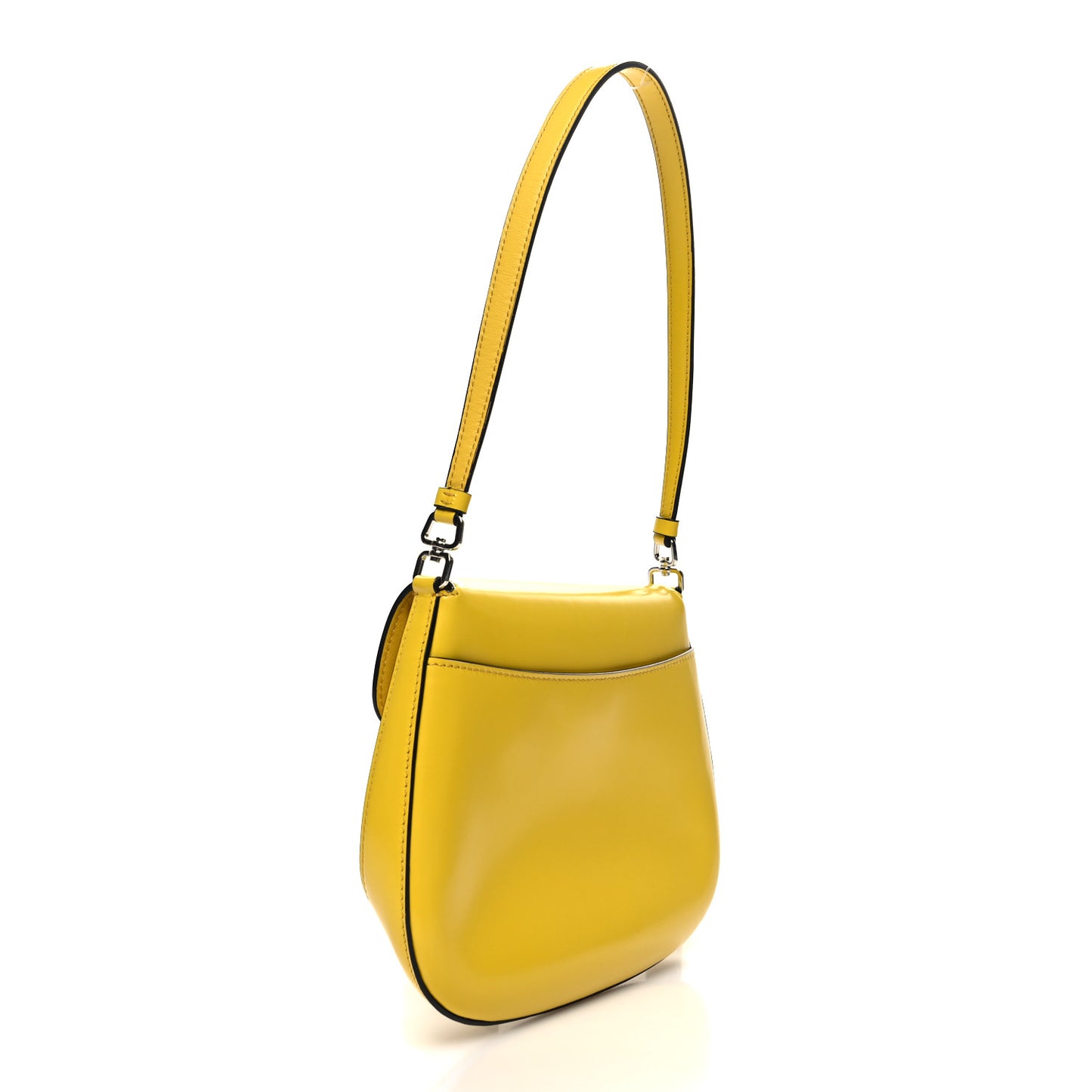 Spazzolato Cleo Flap Shoulder Bag Sole Black