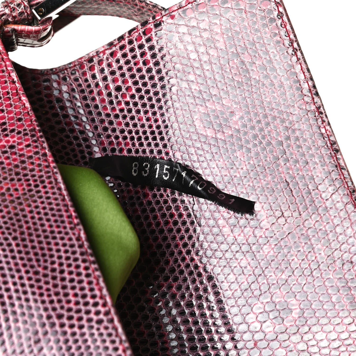 Fendi Lizard Baguette Red 7 of 14