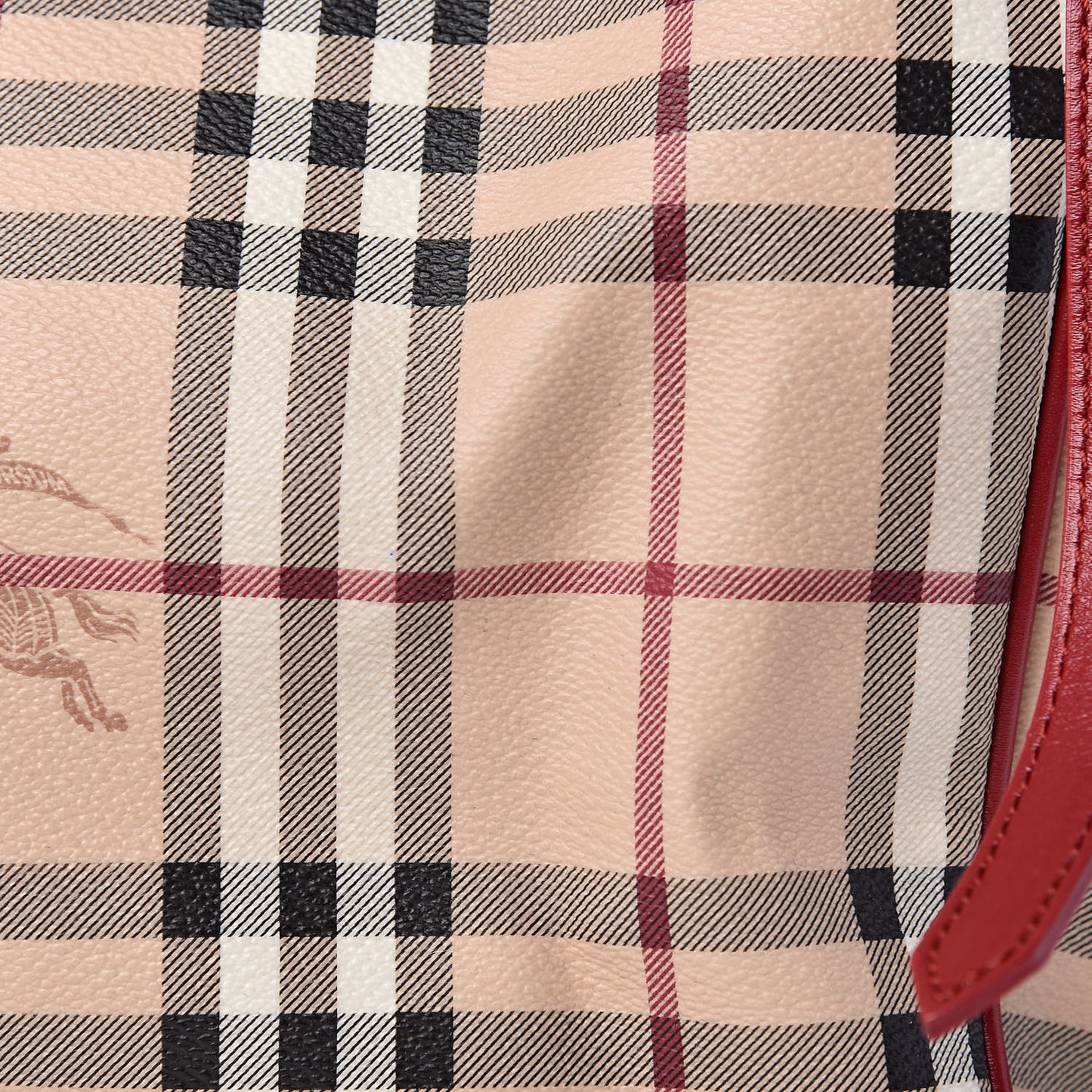 Haymarket Check Small Canterbury Tote Coral Red