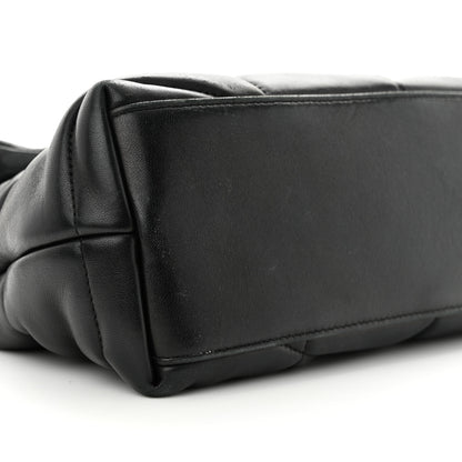 Saint Laurent Lambskin Quilted Small Loulou Puffer Monogram Chain Satchel Black 9 of 11