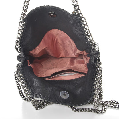 Stella McCartney Shaggy Deer Mini Falabella Tote Black 7 of 9