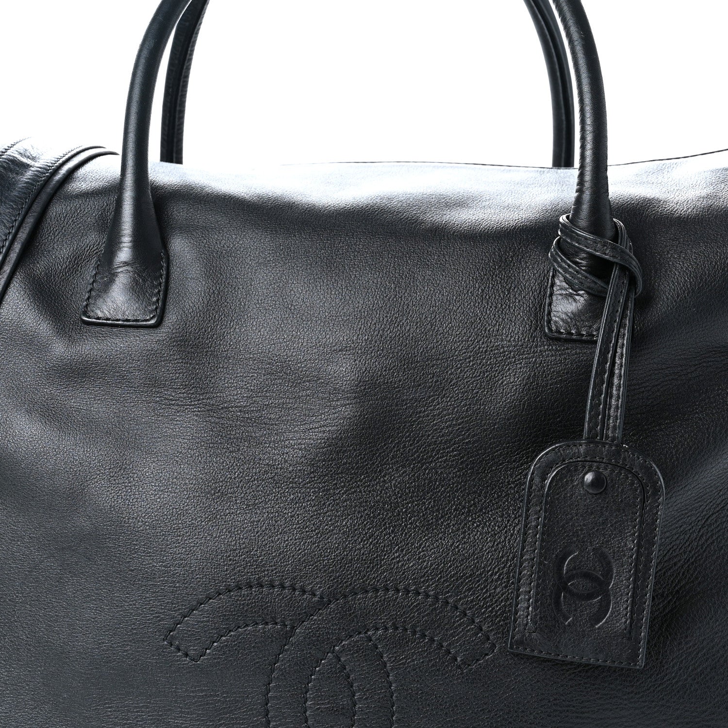 Chanel Lambskin Timeless CC Duffle Bag Black 8 of 17
