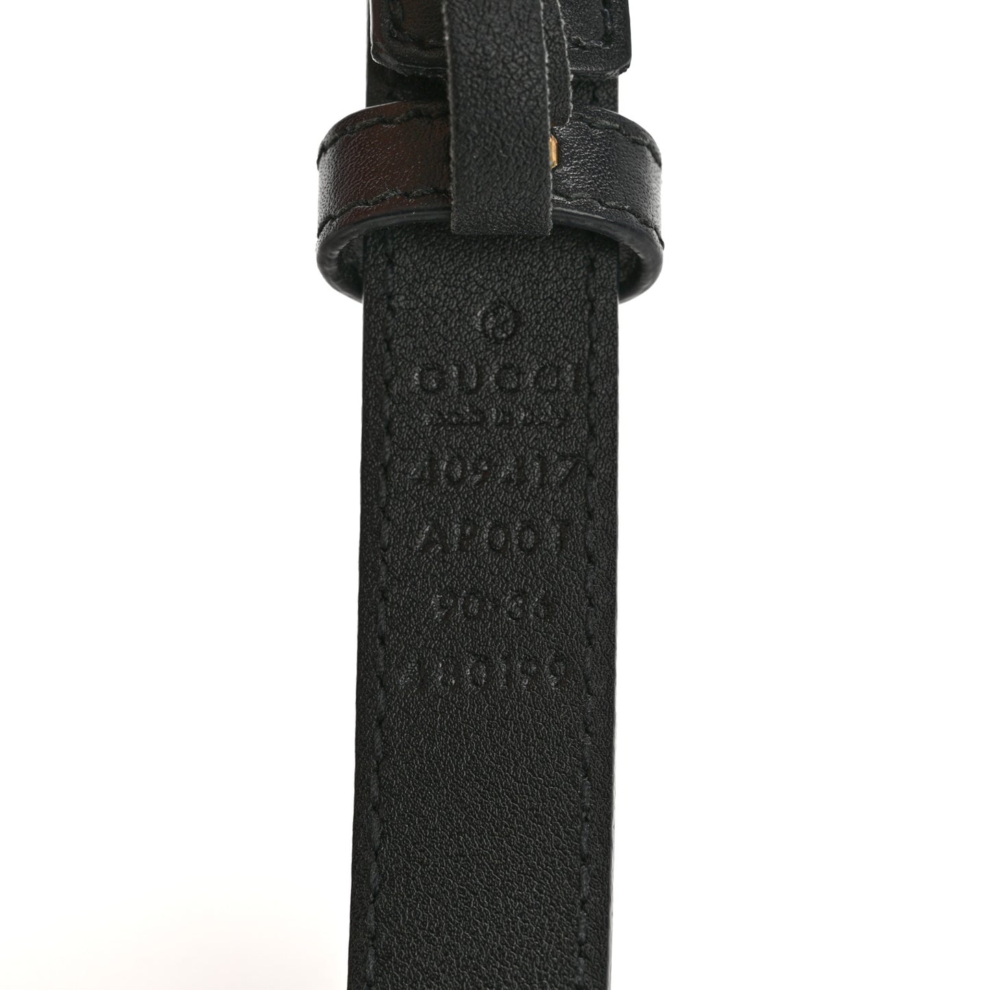 Calfskin Double G 20mm Belt 90 36 Black
