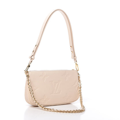 Louis Vuitton Empreinte Monogram Giant Multi Pochette Accessories Cream 3 of 11