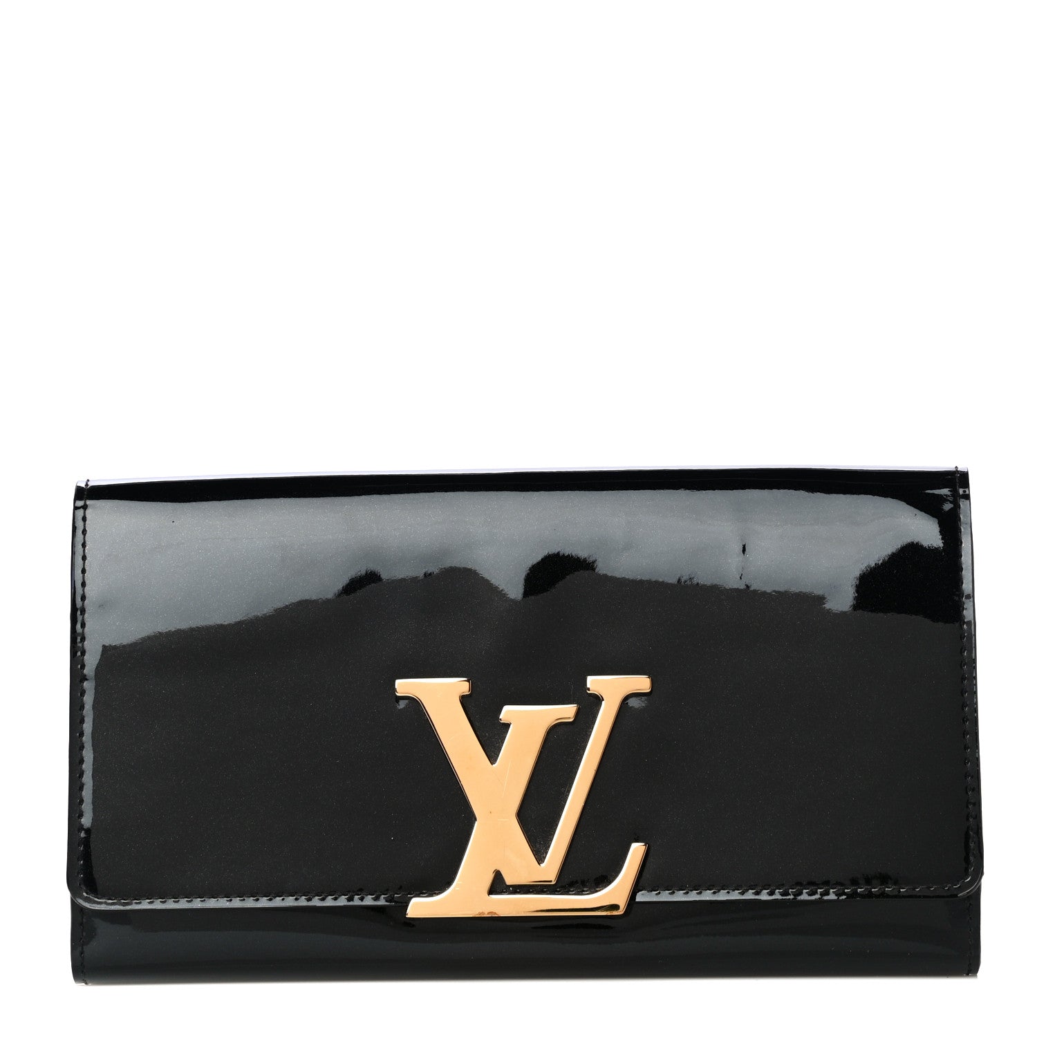Louis Vuitton Patent Louise Clutch Black 1 of 11