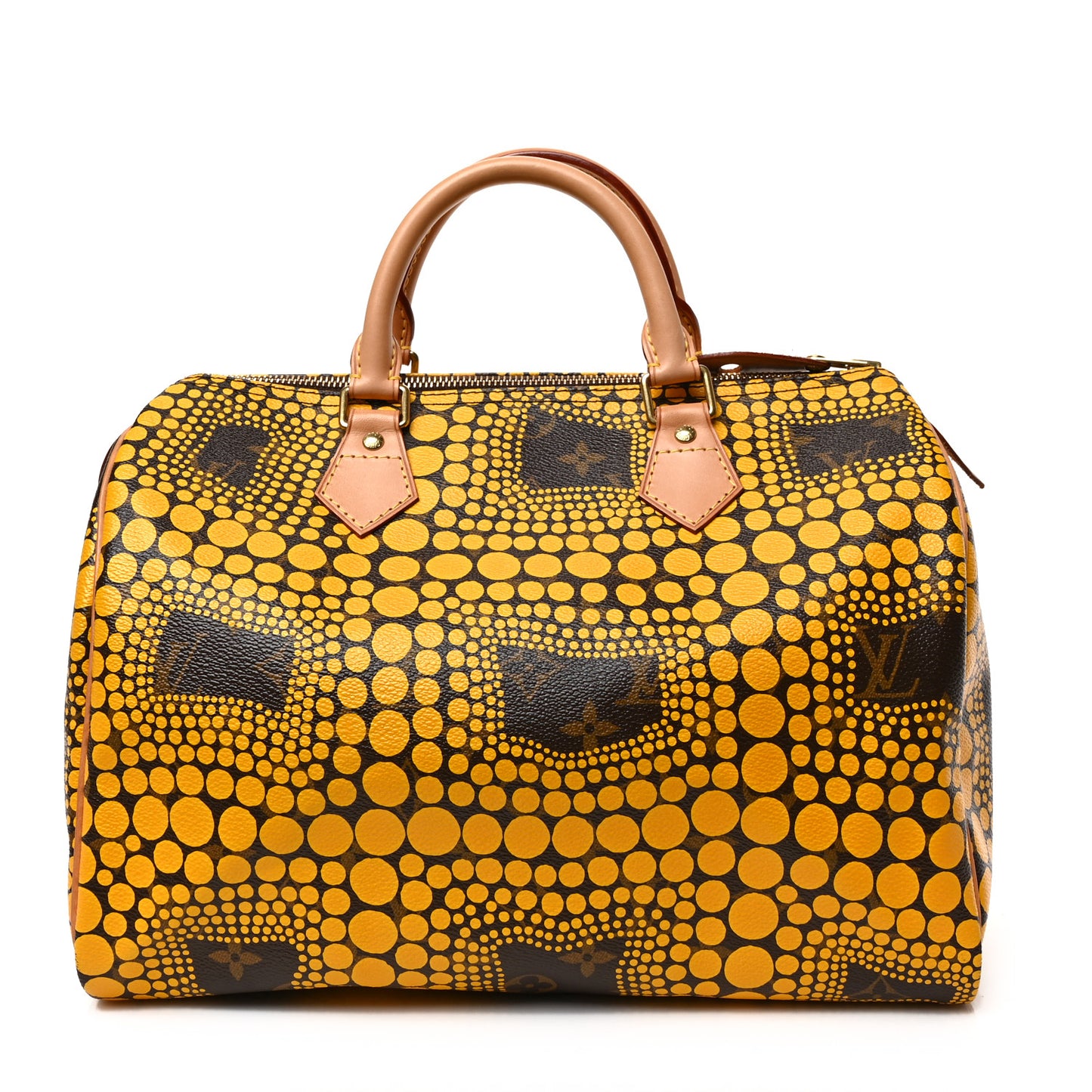 Monogram Kusama Town Speedy 30 Yellow