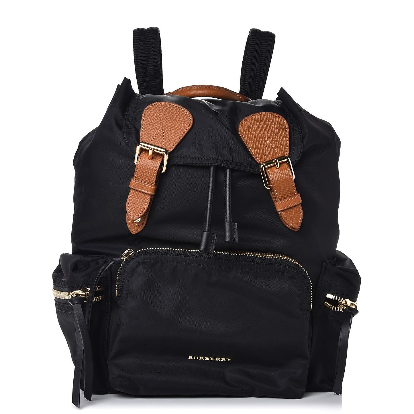 Nylon Medium Rucksack Backpack Black