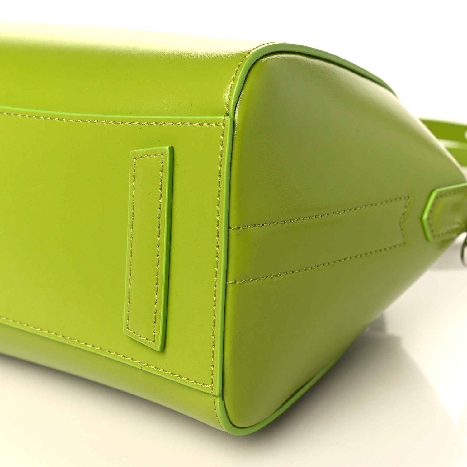 Givenchy Shiny Lord Calfskin Mini Antigona Citrus Green 7 of 8