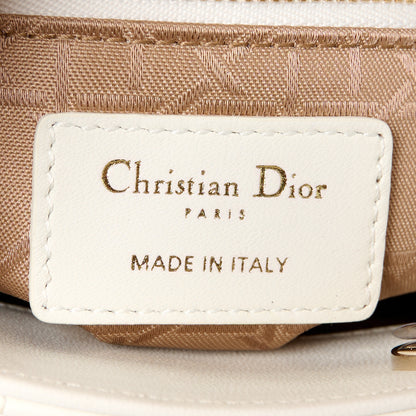 Christian Dior Lambskin Cannage Mini Lady Dior White 6 of 12