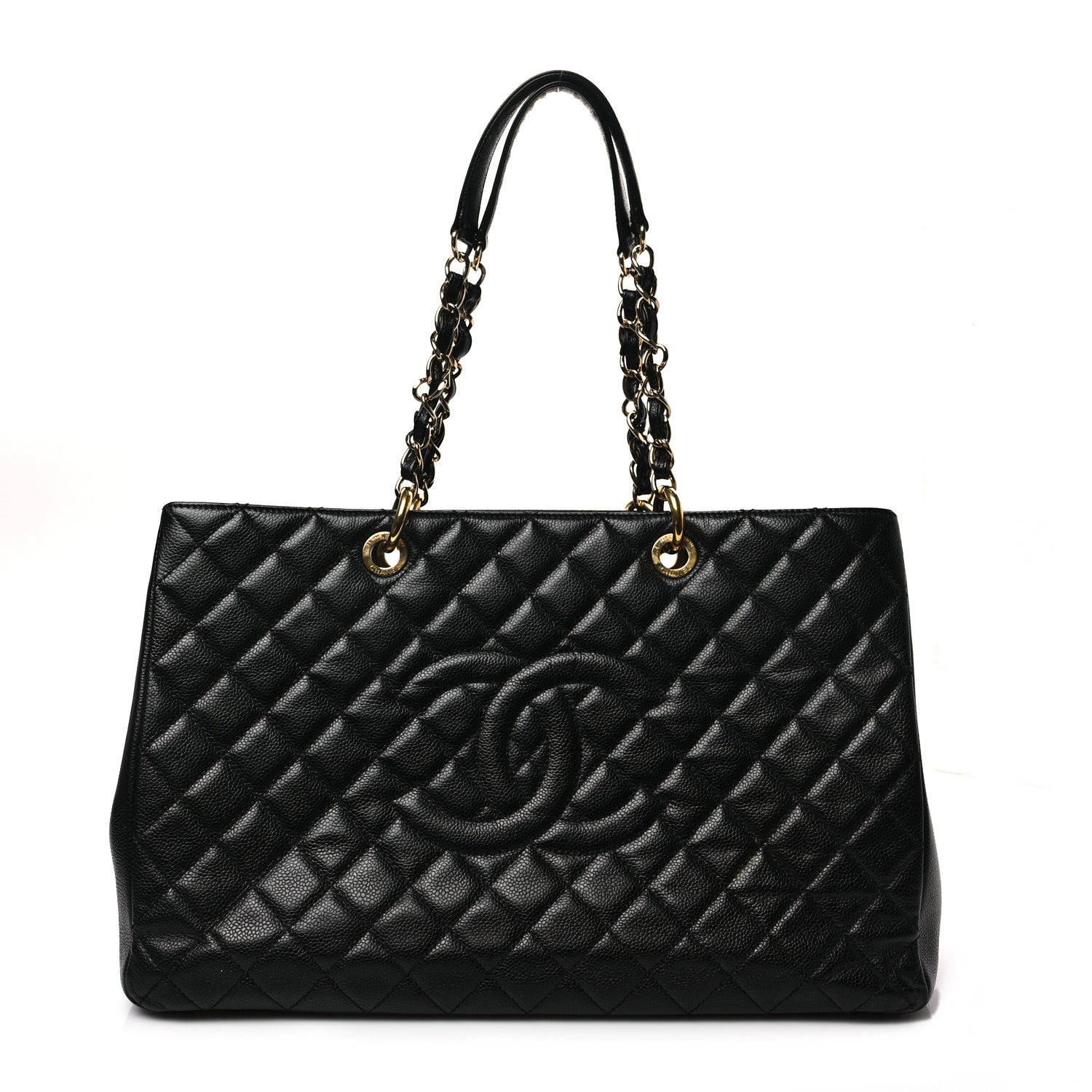 Chanel Caviar Quilted XL Grand Shopping Tote GST Black 1 of 8
