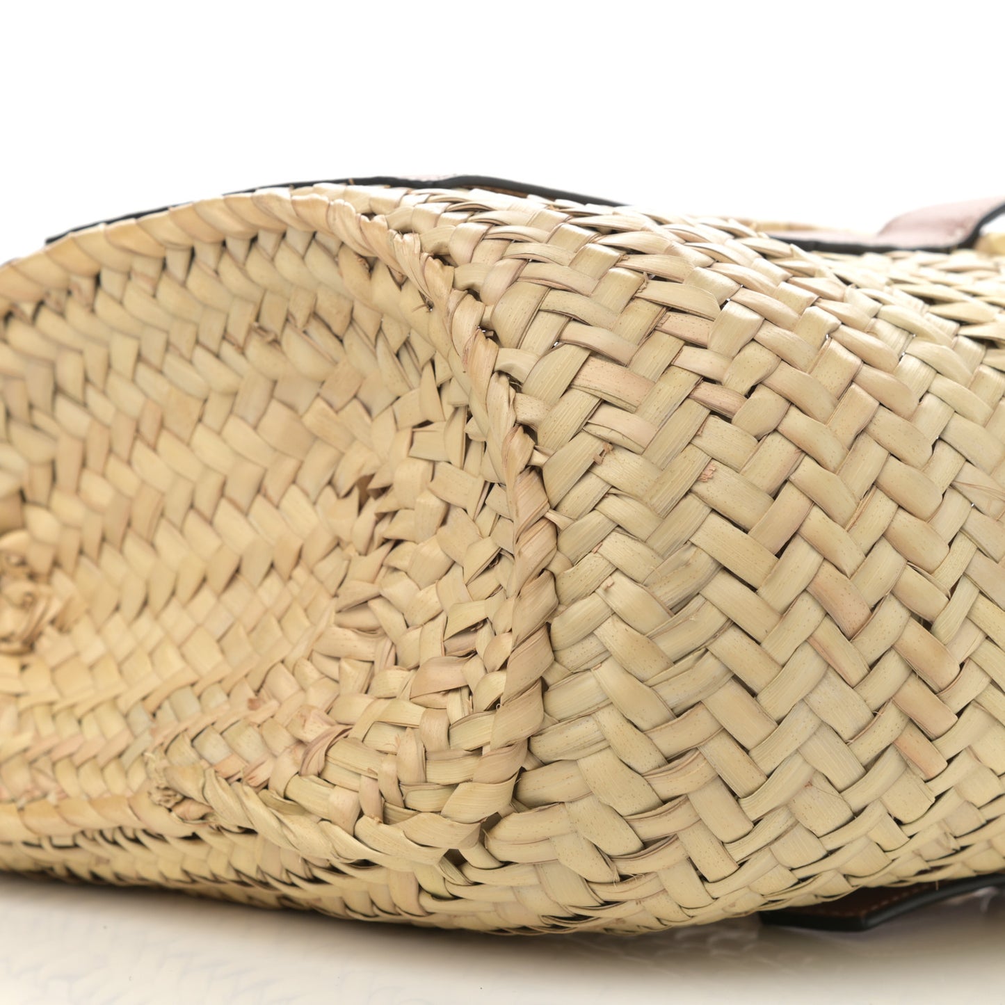 Raffia Small Basket Tote Bag Natural Tan