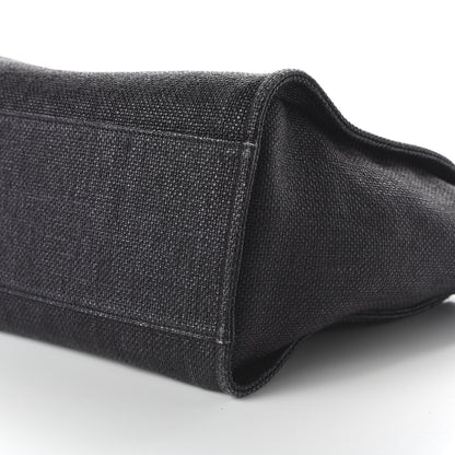 Chanel Woven Straw Raffia Medium Deauville Tote Black 7 of 11