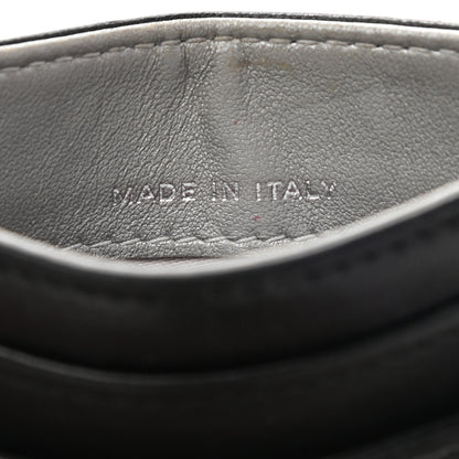 Chanel Lambskin Camellia Embossed Card Holder Black 7 of 8