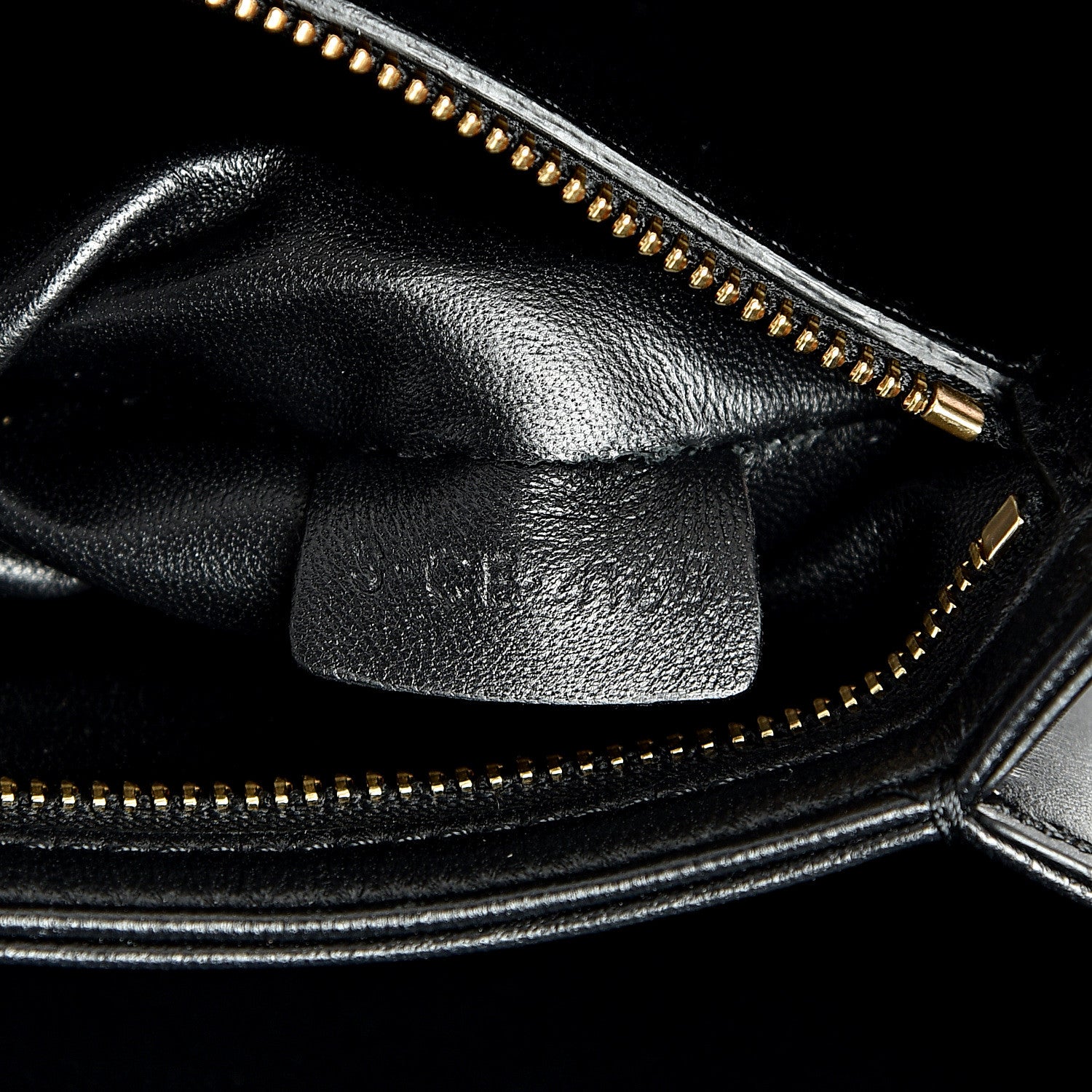 Celine Shiny Calfskin Medium Triomphe Black 8 of 11