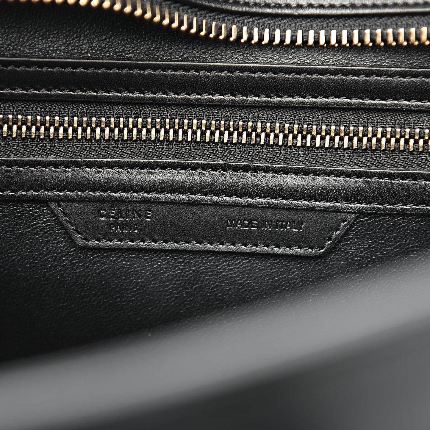 Felt Smooth Calfskin Micro Tri-Color Luggage Brown Black