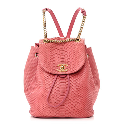 Chanel Snakeskin Backpack Light Pink 1 of 24