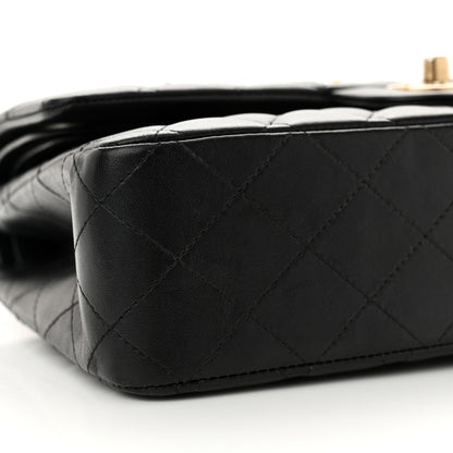 Chanel Lambskin Quilted Studded Medium Double Flap Black 9 of 11