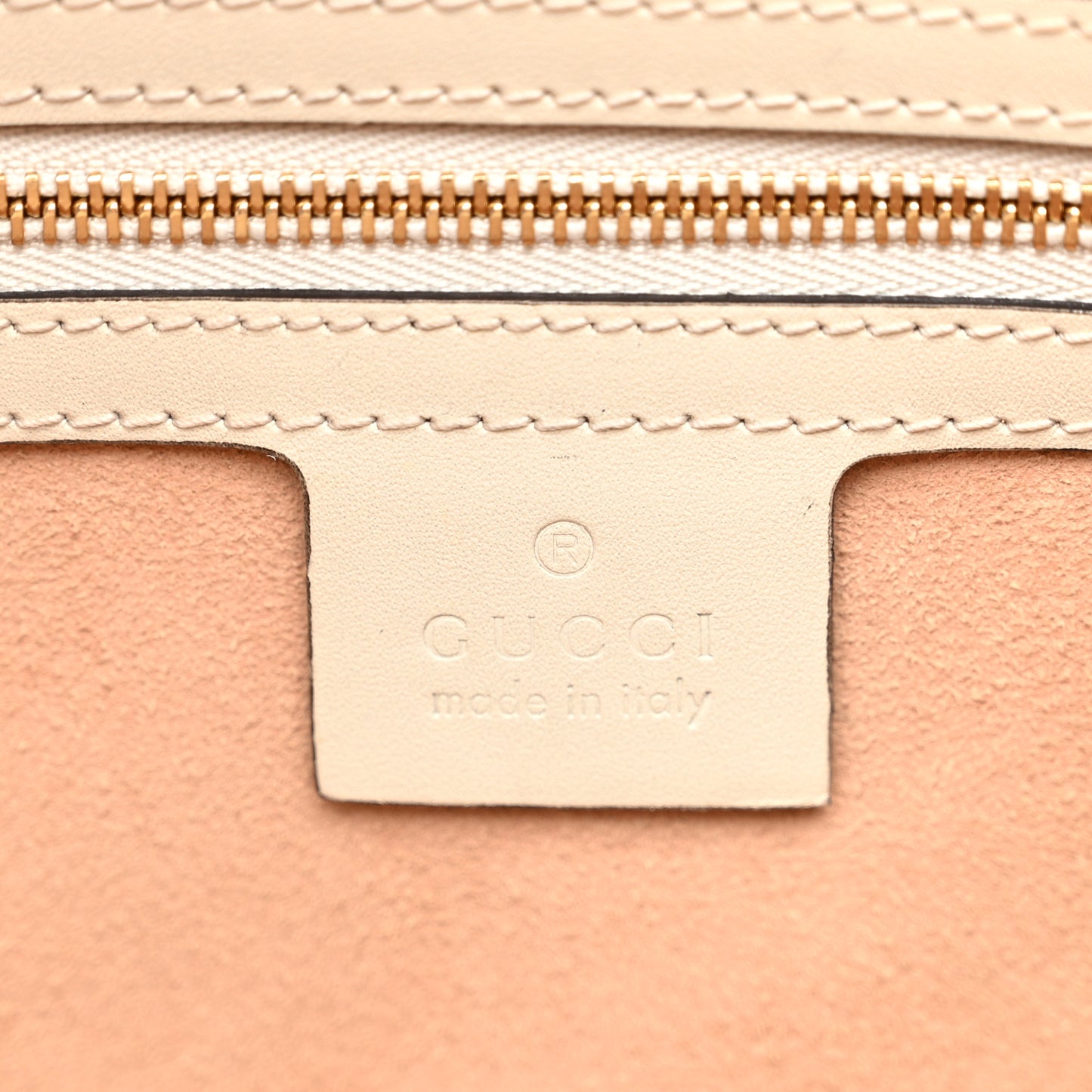 GG Supreme Monogram Medium Padlock Tote White