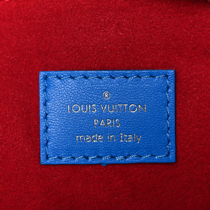 Louis Vuitton Lambskin Embossed Monogram Vuittamins Coussin PM Blue Red 8 of 11