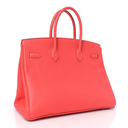 Hermes Taurillon Clemence BIRKIN 35 Rose Jaipur 2 of 10