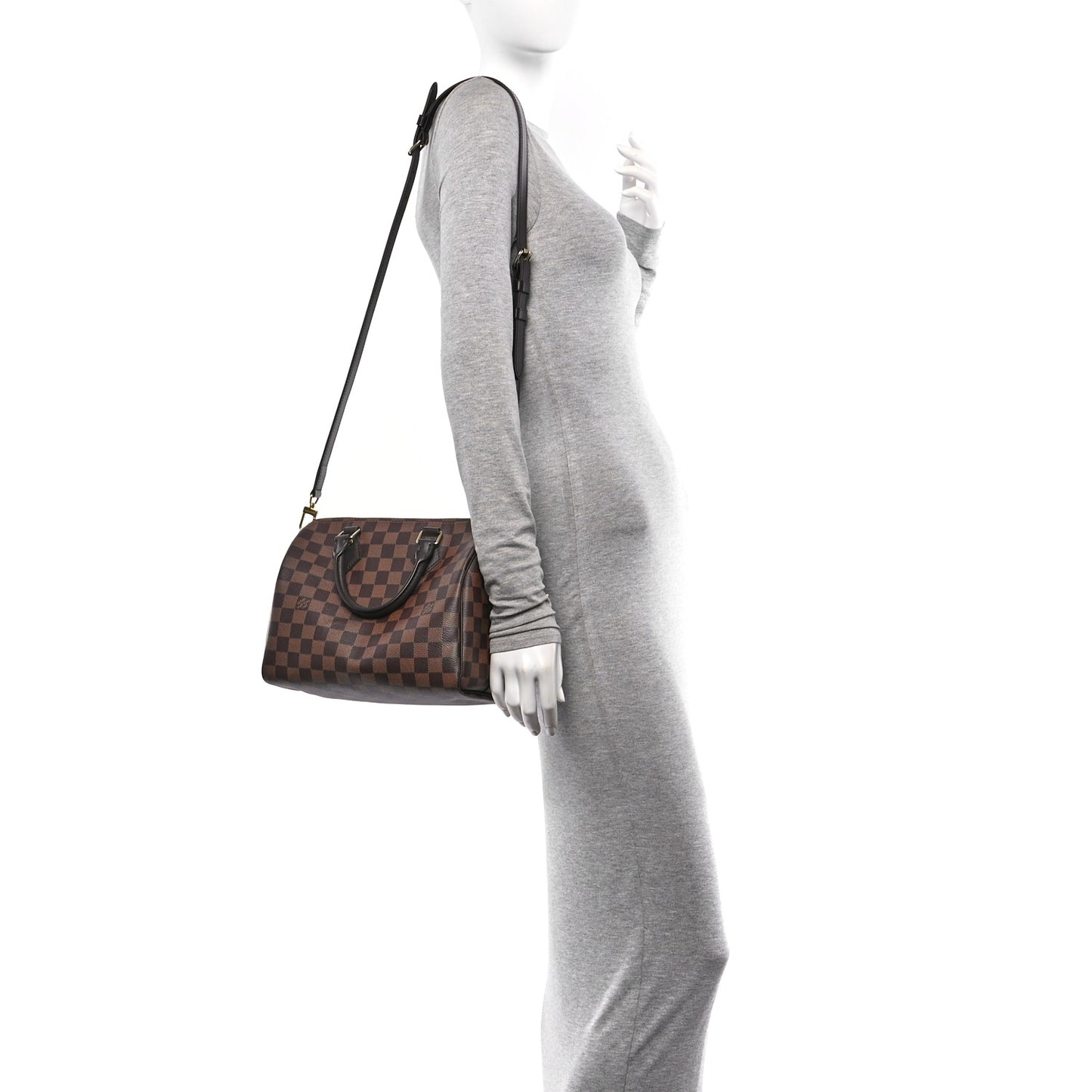 Damier Ebene Speedy Bandouliere 25