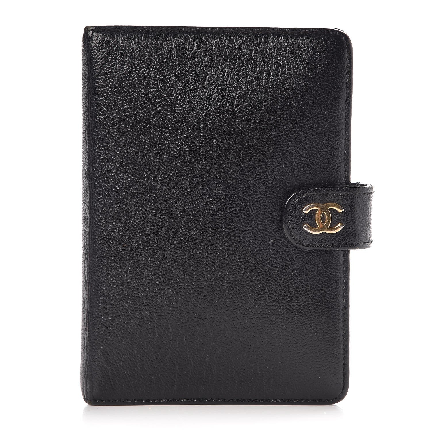 Chanel Goatskin Small Ring Agenda Planner Black 1 of 9