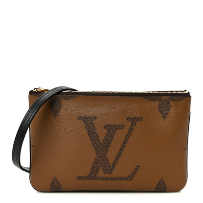 Louis Vuitton Reverse Monogram Giant Double Zip Pochette 1 of 11