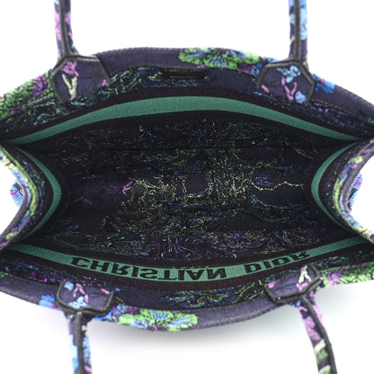 Christian Dior Canvas Embroidered Medium Toile de Jouy Voyage Book Tote Blue Multicolor 5 of 12