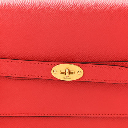 Mulberry Small Classic Grain Calfskin Belted Bayswater Satchel Lipstick Red 7 of 9