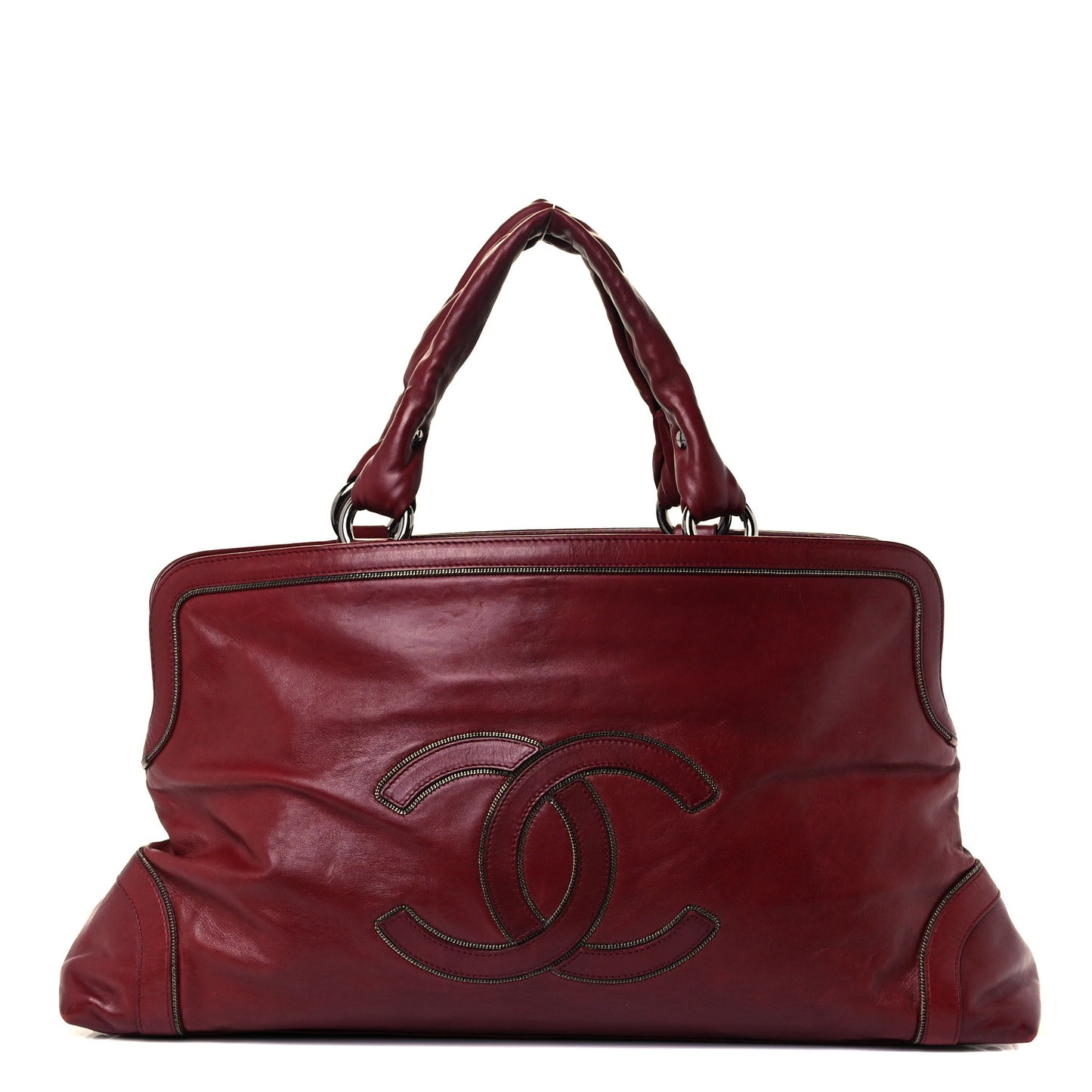 Lambskin East West Soho Shopper Red