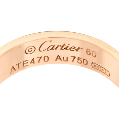 Cartier 18K Pink Gold 5.5mm LOVE Ring 60 9.25 4 of 4