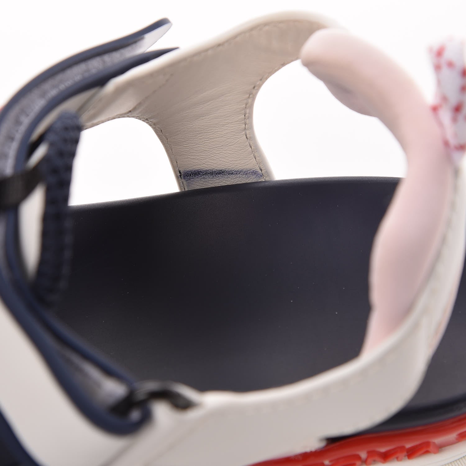 Fendi Vitello T Rex Platform Sandals 36 Ultra White Black 9 of 15