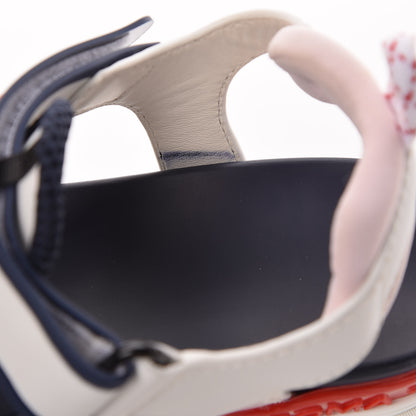 Fendi Vitello T Rex Platform Sandals 36 Ultra White Black 9 of 15