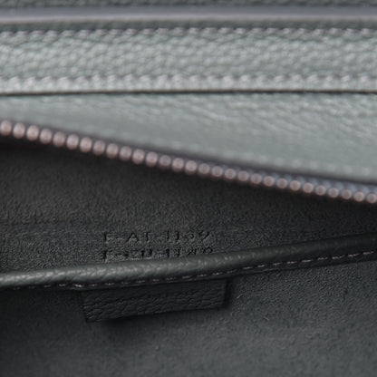 Celine Drummed Calfskin Nano Luggage Celadon 10 of 10