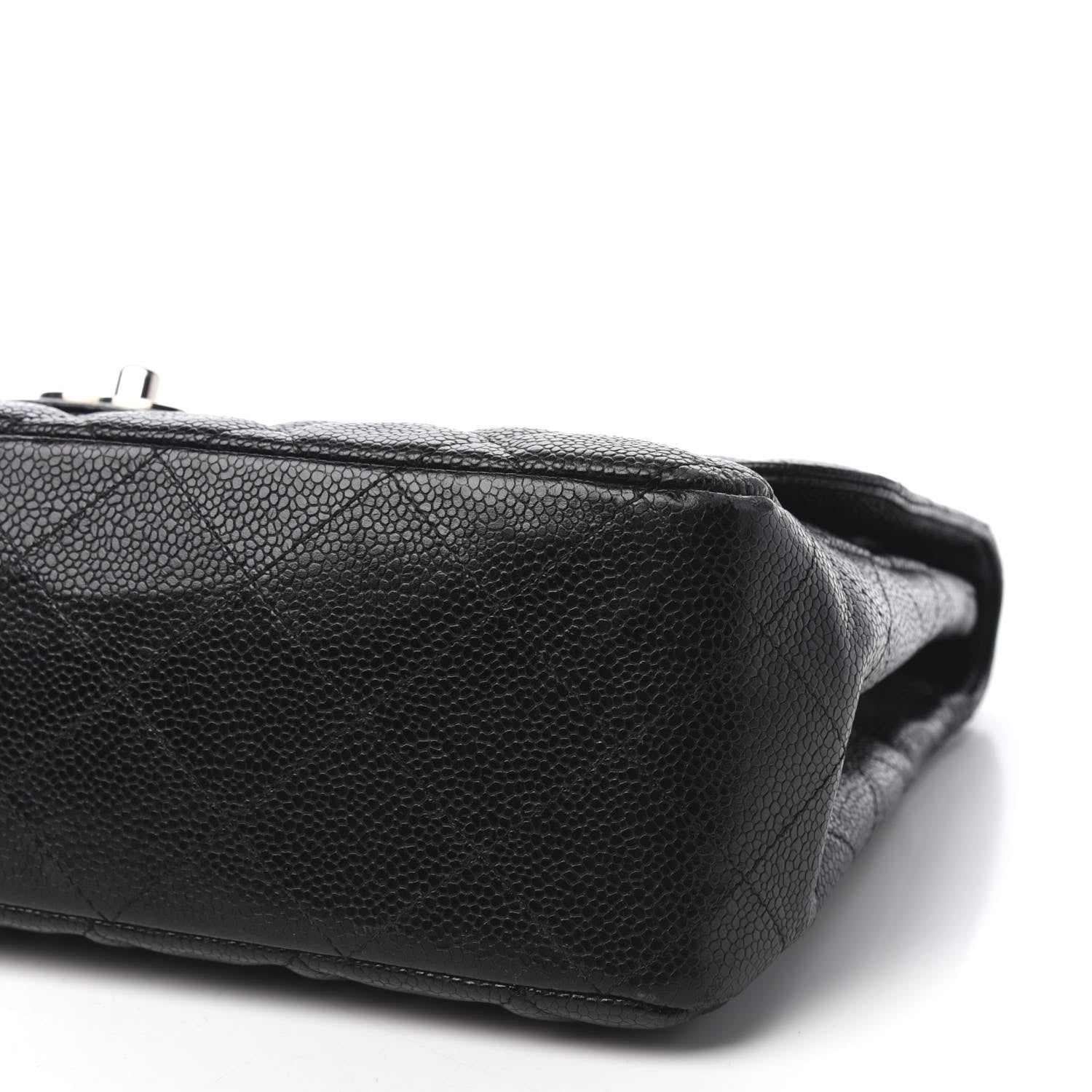 Chanel Caviar Quilted Jumbo Single Flap Black 7 of 10