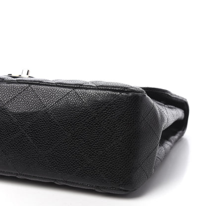 Chanel Caviar Quilted Jumbo Single Flap Black 7 of 10