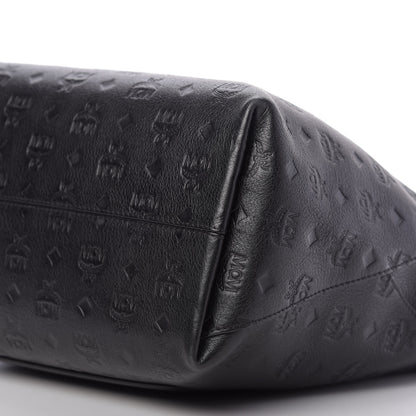 MCM Grained Calfskin Large Klara Hobo Black 8 of 9
