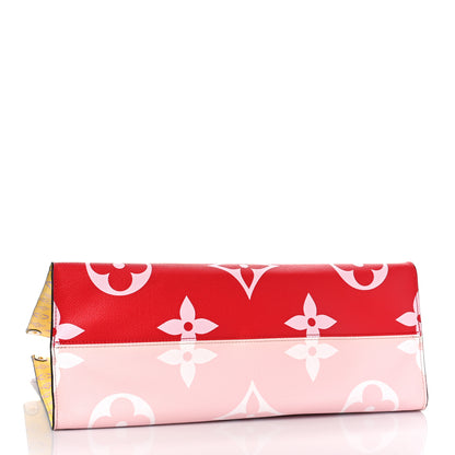 Louis Vuitton Monogram Giant Onthego GM Rouge Rose 4 of 8