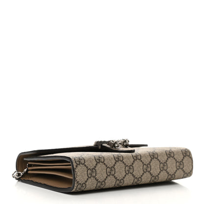Gucci GG Supreme Monogram Mini Dionysus Chain Wallet Beige Taupe 4 of 10